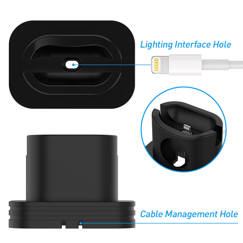 Fivetech 3 in1 силиконовый изменение подставка для Airpods/Apple Watch/iPhone Зарядное устройство База для наручных часов Apple Watch 4/3/2/1 держатель для мобильного телефона