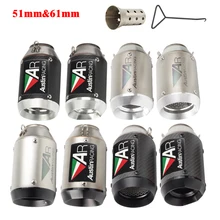 Углеродное волокно система побега с DB kille Универсальный 51 мм 60 AR Остин гоночный мотоцикл Выхлопная труба для GSXR600 Z1000 ER6N K7