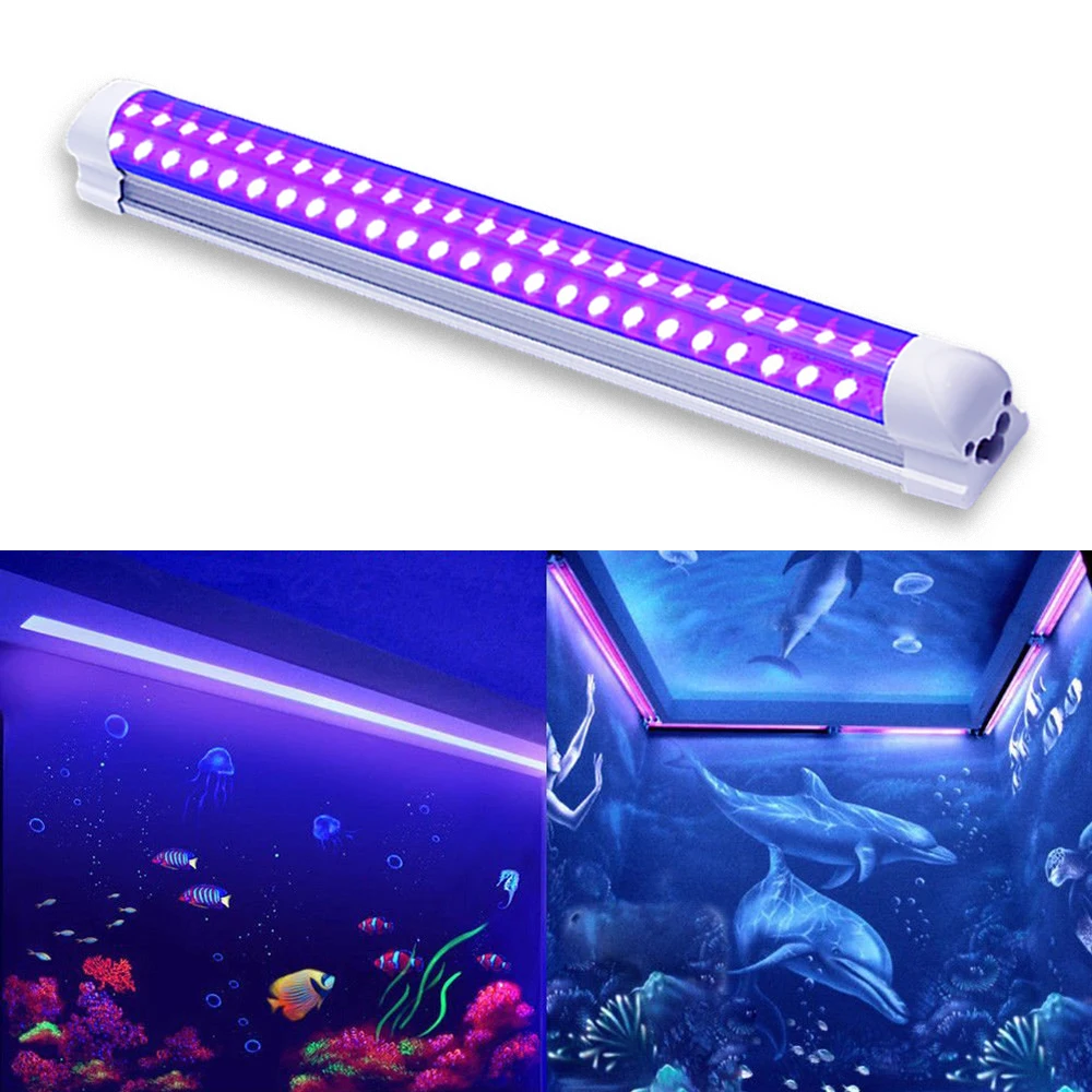 Светодиодный диско-свет 10 Вт ультрафиолетовый свет фиолетовый светодиодные трубки рождественские украшения для дома прожектор для