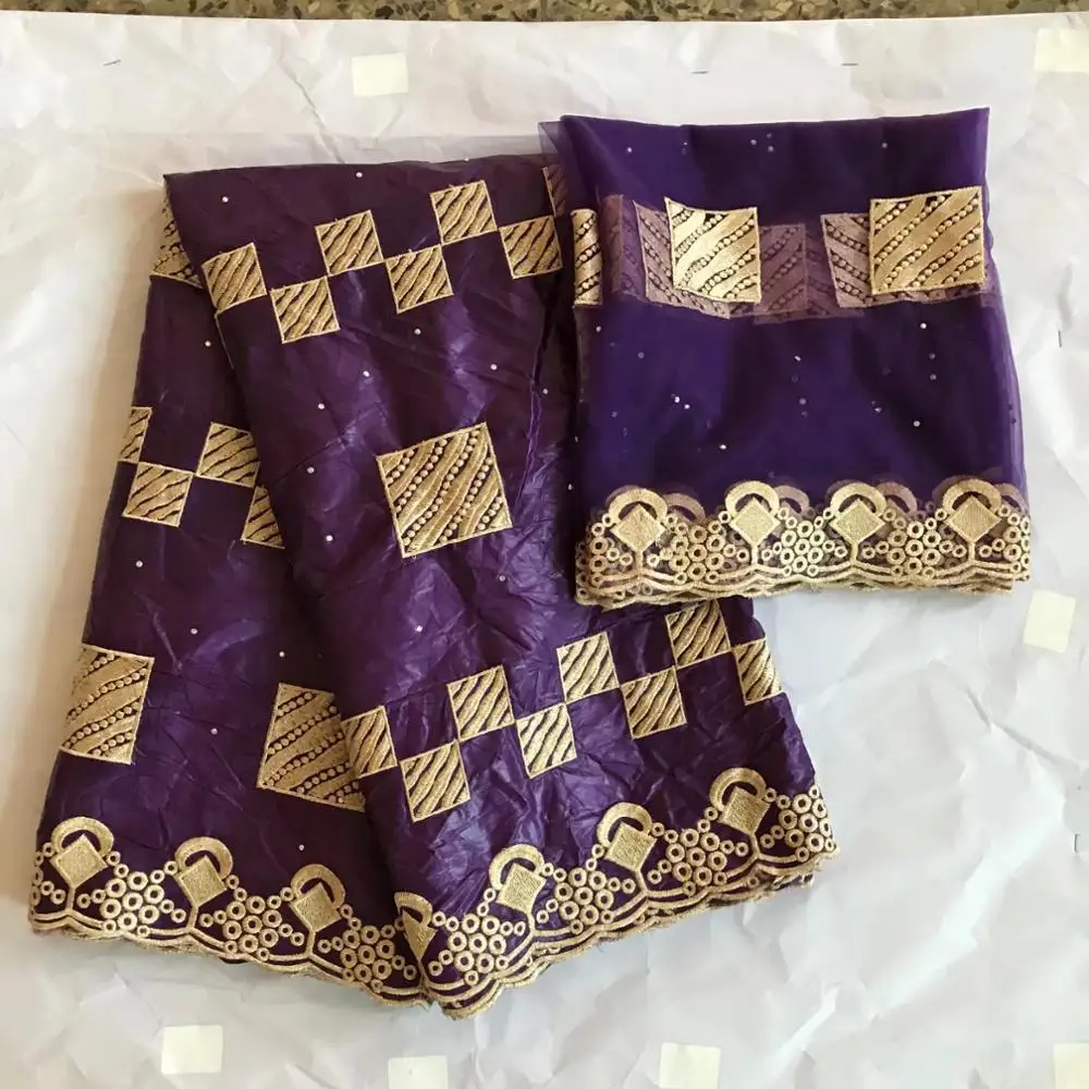 

2019Latest african bazin riche getzner High quality with beads French lace fabric guinea brocade fabric for wedding Dress