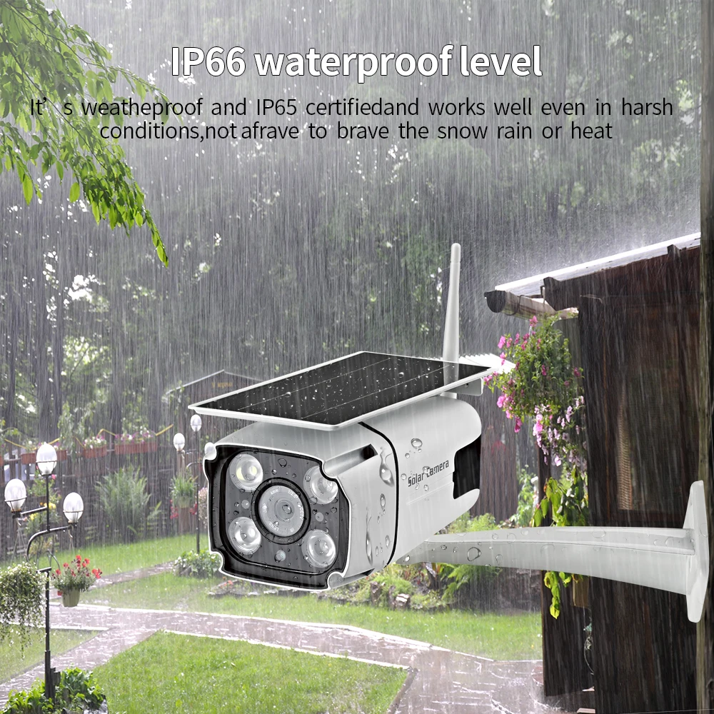 SDETER 1080P Solar Powered WIFI Camera IP Battery Wireless Security CCTV Camera Surveillance Outdoor Radar Motion Detection P2P