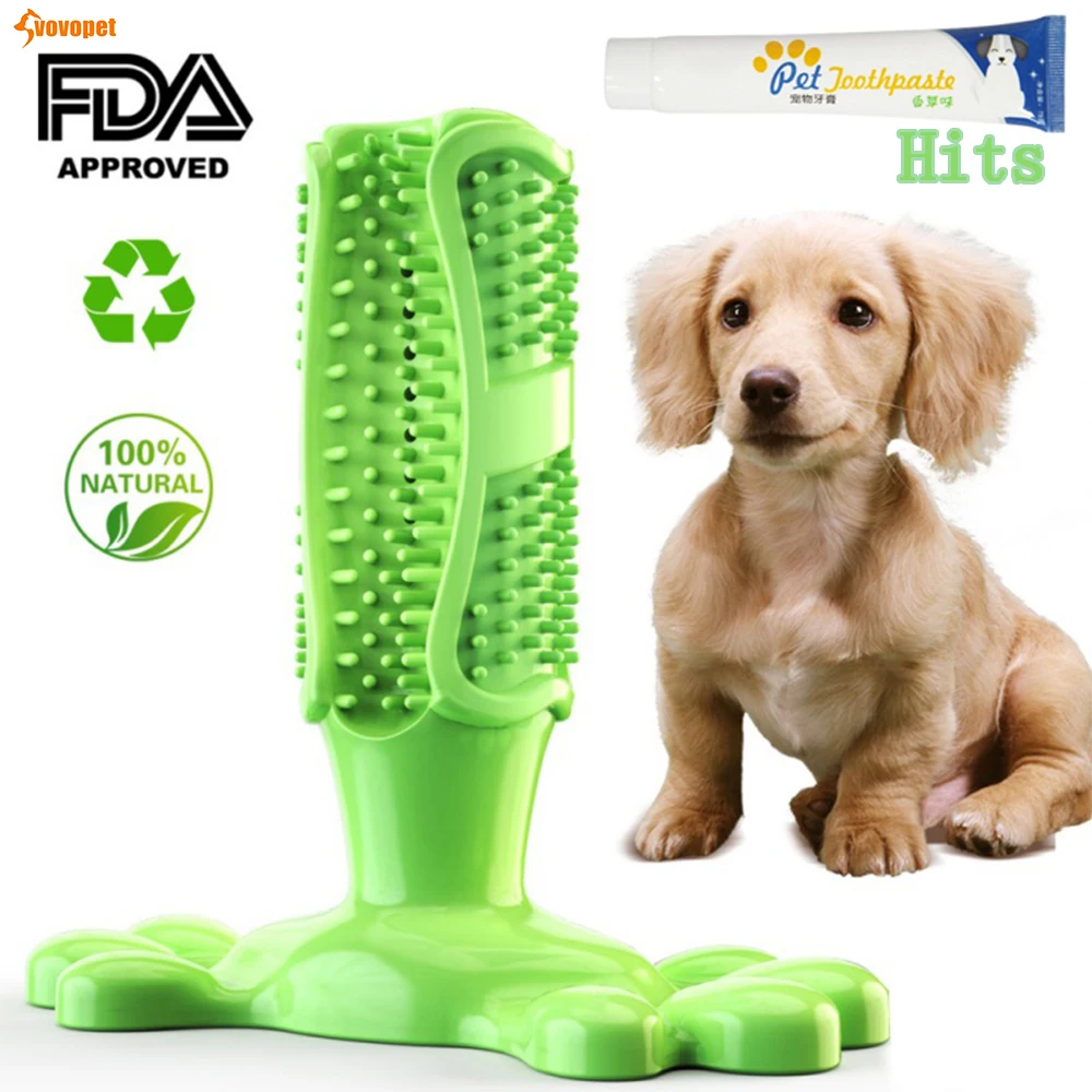 VOVOPET Pet Dog Toothbrush Dogs Chew Toys Soft Rubber Teeth Cleaning for Small dogs Pets Toothbrushes Puppy Dental Care |