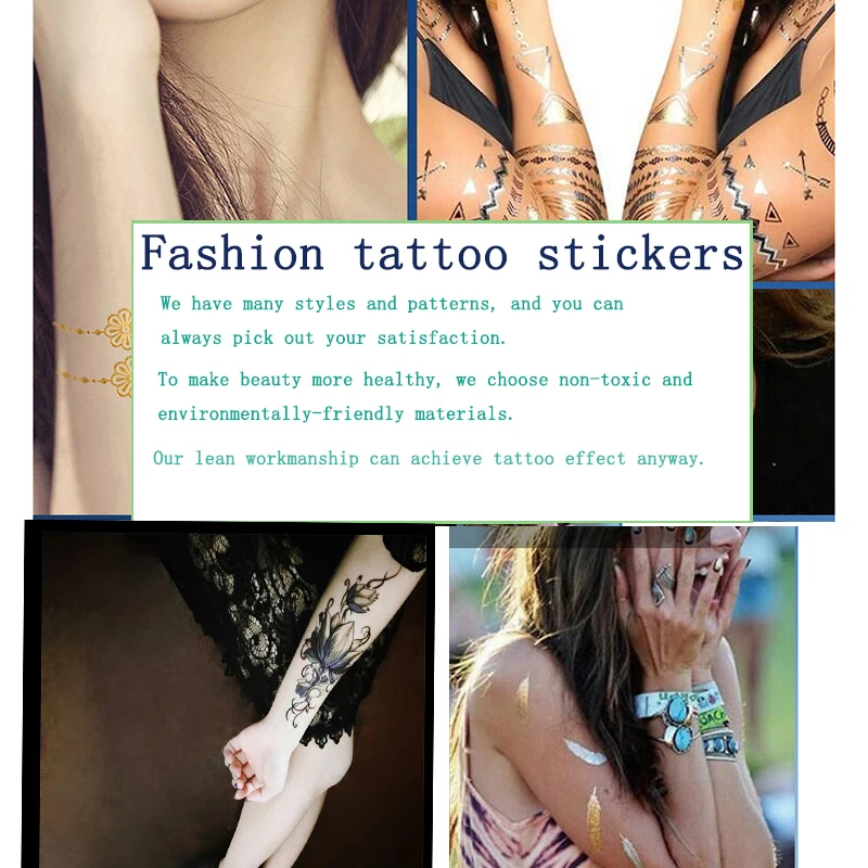 Watercolor Fox Temporary Tattoo Sticker for Waterproof Women Fake Body Art Adult Fashion Hand Tatoo Sticker