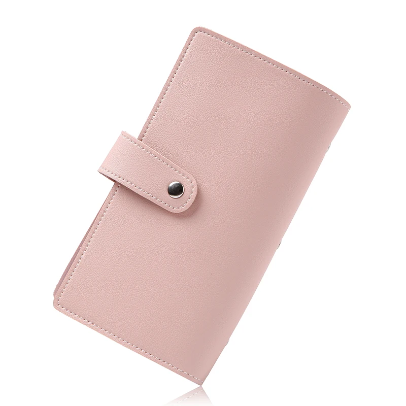 Высокая емкость 96 держатель карты удостоверения кредитные карты чехол сумояка для пасспорта Обложка сумка для мужчин ts женщин мужчин карты кошельки Кошелек - Цвет: pink