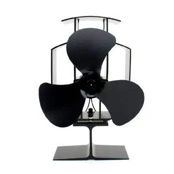 

Fireplace Stove Fan 3 Blades Efficient Heat Distribution for Large Room M2EE