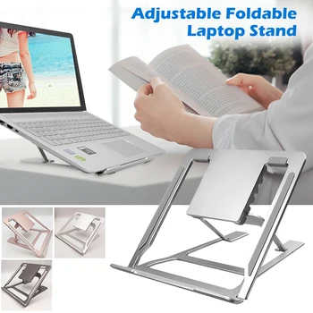 

Laptop Stand Bracket Foldable Double silicone Tablet Holder with Adjustable Ergonomic Comfortable Support 10-15.6 inches