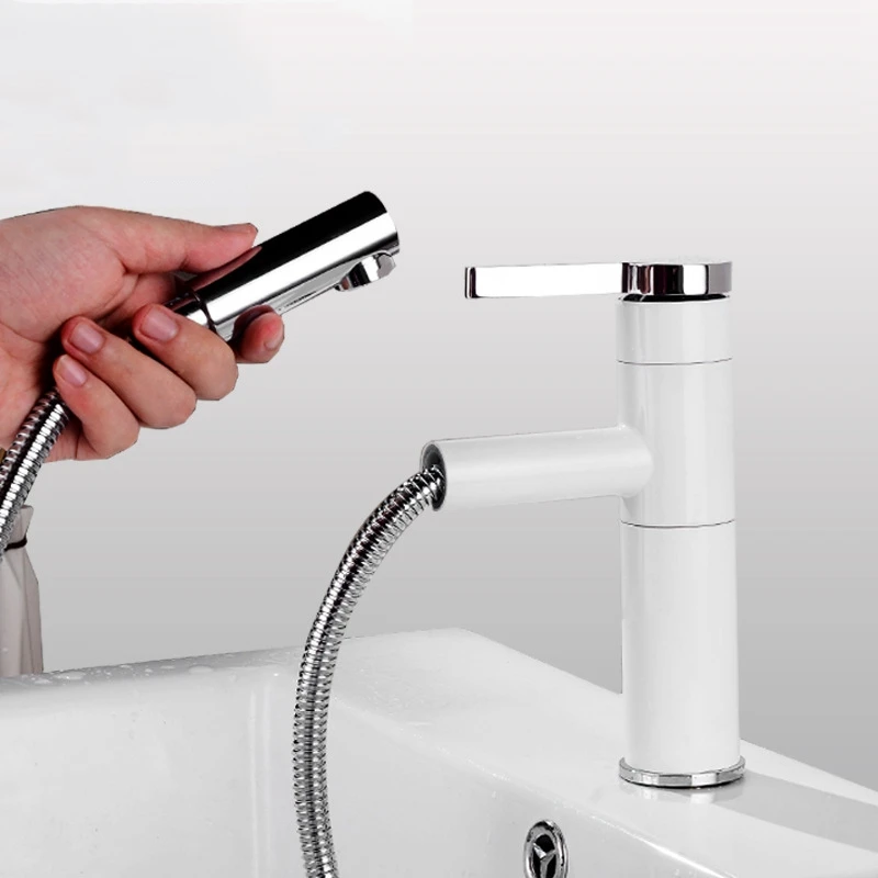  Kitchen Faucet Bathroom Basin Faucet Single Handle Single Hole Mixer Tap Deck Mounted Hot and Cold  - 4000544956366