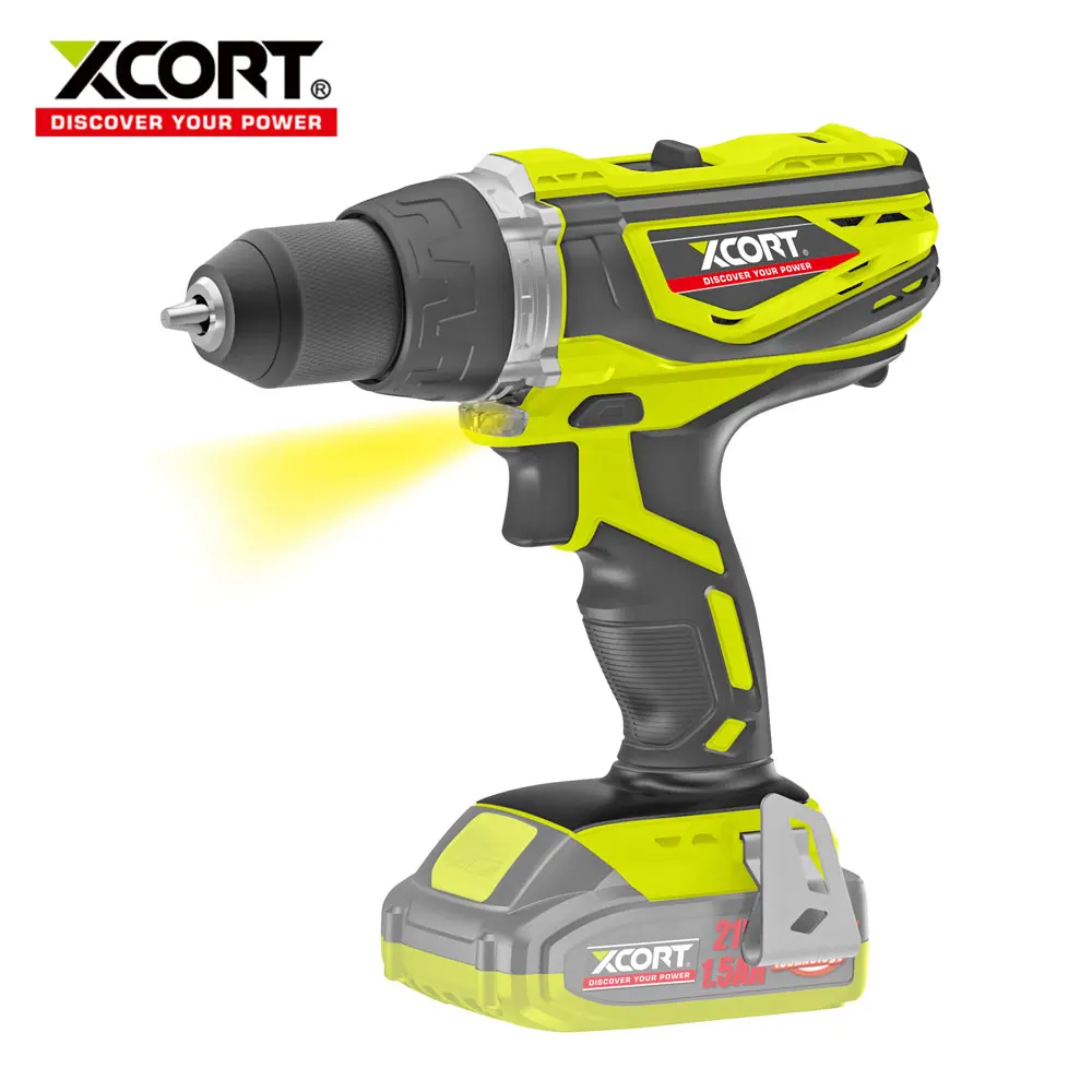 21V Electric Screwdriver Cordless Hand Drill Impact Power Driver 13mm with LED Double Speed without battery | Инструменты