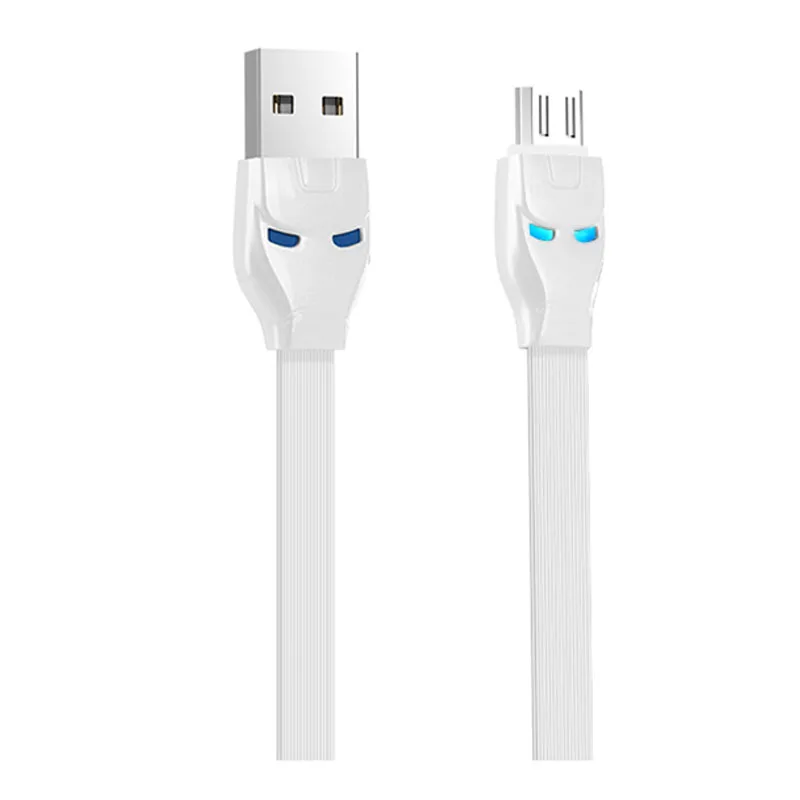 white for Micro HOCO U14 20 pcs/Lots Wholesale 1.2m durable USB Cable for iPhone Type C Cable Micro Cable for Samsung USB C Charger Wire - Цвет: white for Micro