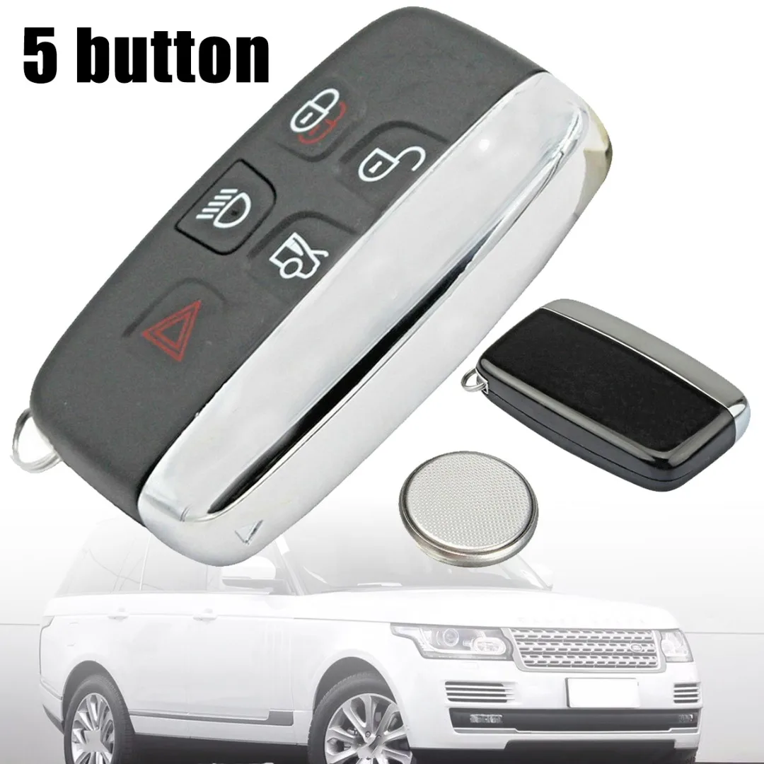 Fit for Land Rover LR4 Range Evoque Sport 5 Buttons Remote Key Case Shell