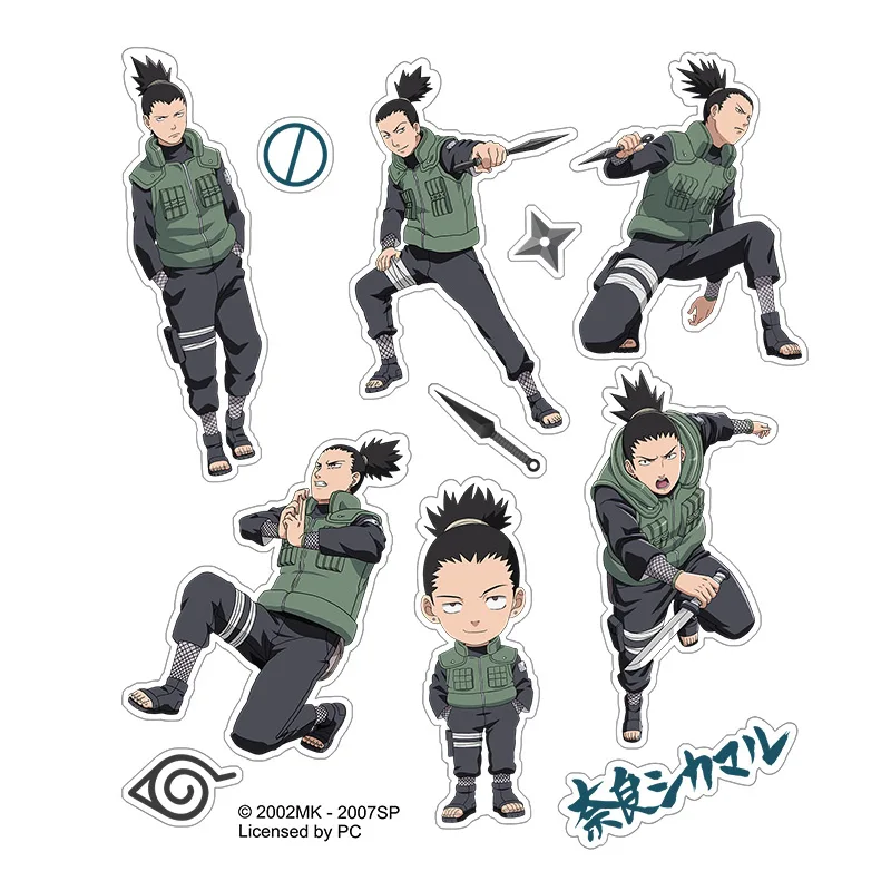 Officially Licensed Naruto Character Cosplay Sticker Set