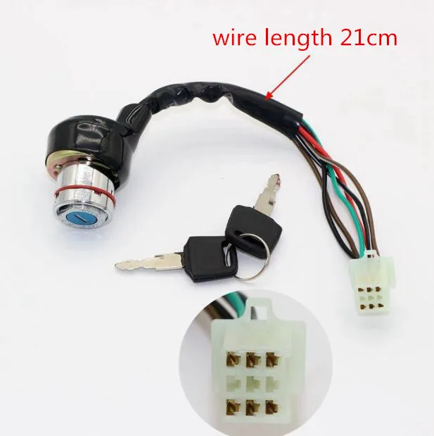 

6 Wire Ignition Key Barrel Switch for Motorcycle modification 150cc 200cc 250cc
