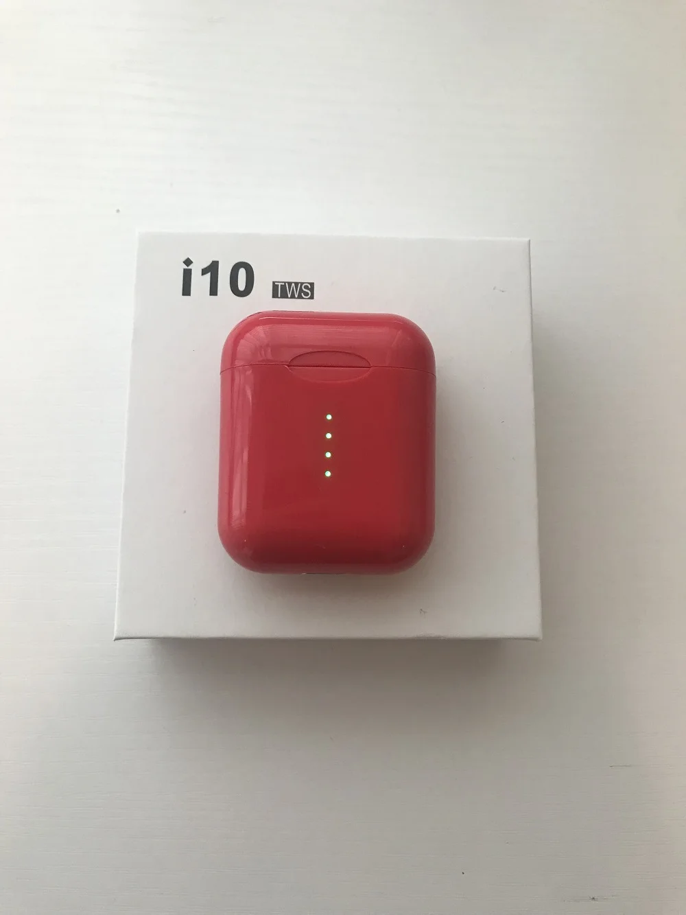 Лучшие i10s i10 tws Bluetooth i7s tws наушники i9s беспроводные наушники i11 tws наушники гарнитура с зарядным устройством для всех мобильных телефонов - Цвет: i10 red
