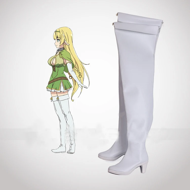 Как не Summon Demon Lord Isekai Maou To Shoukan Shoujo Dorei Majutsu Shera L Greenwood White обувь для косплея ботинки |