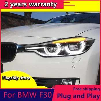

Car Styling For BMW F30 Headlights 2013-2015 BMW F30 LED Head Lamps All LED light Source Daytime Running Lights Dynamic Turning