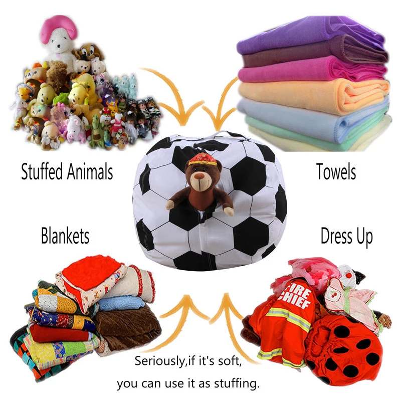 

Portable Kids Soccer Ball Toy Storage Bag Play Toys Football Organizer Practical Storage Bags for Baby Clothes blanket Storage
