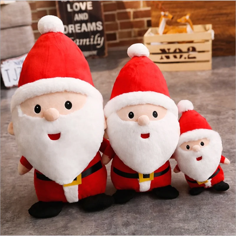 

New creative cartoon cute version Santa Claus doll plush pillow toy doll doll Christmas scene pendant Christmas gifts