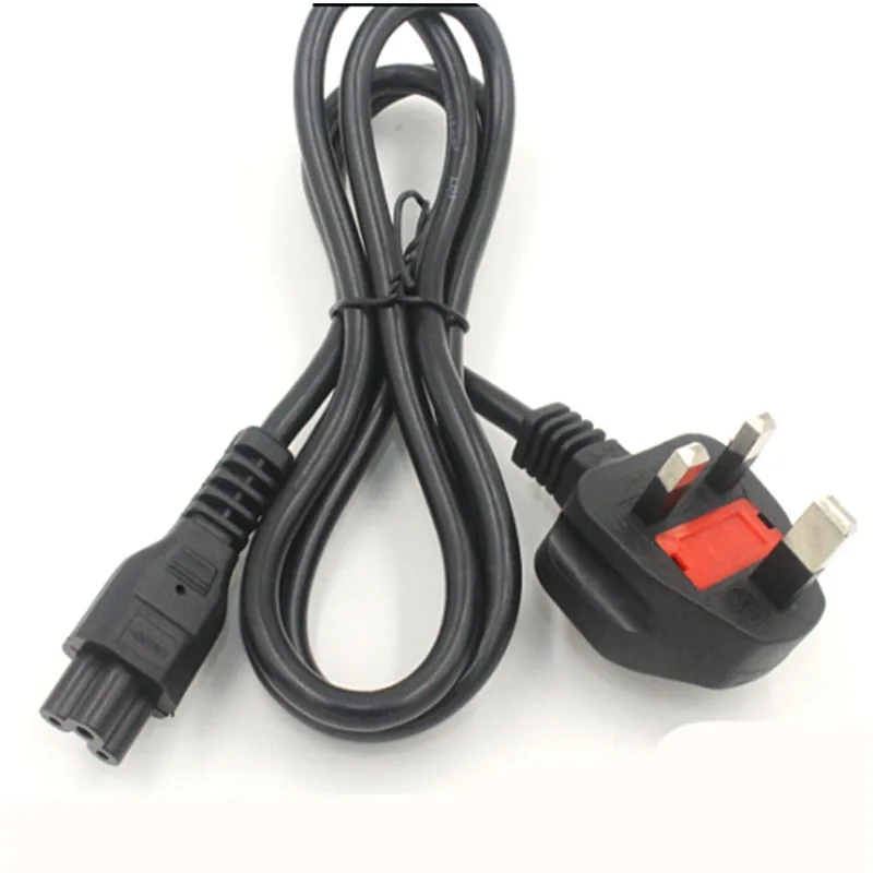 

UK Singapore Malaysia Power Extension Cable Cord British Lead Cable Cord UK Plug To IEC320 C5 For Laptop Charger LCD TV 1.5M 5ft