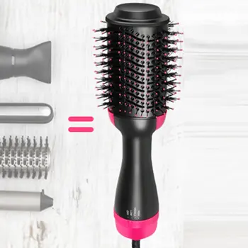 

2 in 1 Multifunctional Hair Dryer Volumizer Rotating Hot Hair Brush Curler Roller Rotate Styler Comb Styling Curling Iron