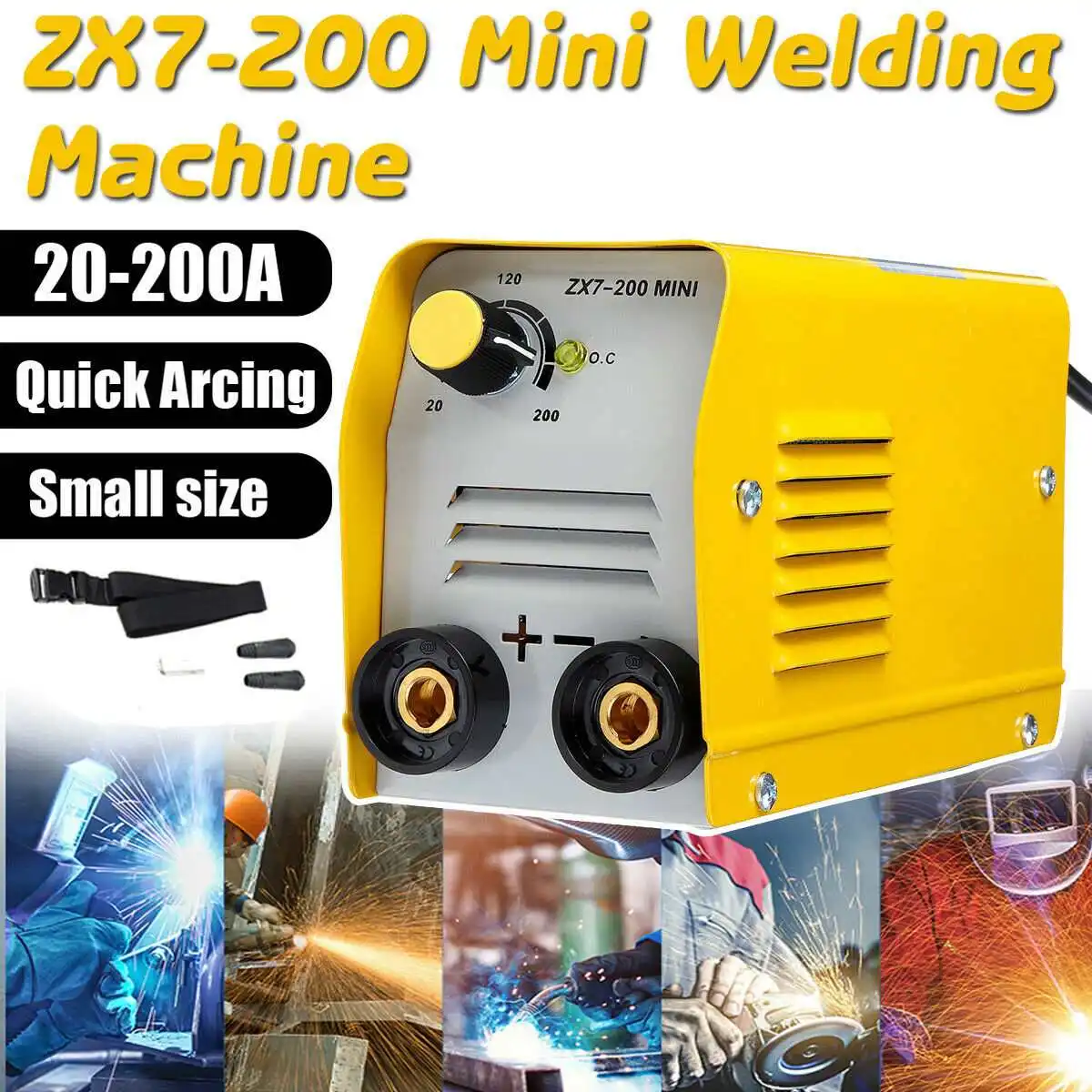 

ZX7-200 Series DC Inverter ARC Welder 220V IGBT MMA Welding Machine 20A-200A for Home Beginner Lightweight Efficient
