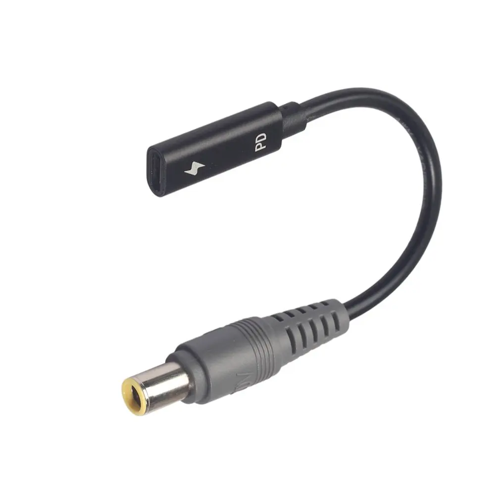 Type-C Женский до 7,9 Мужской прямой с чипом Кабель-адаптер Usb C-type Pd зарядный кабель для ноутбука lenovo зарядное устройство адаптер