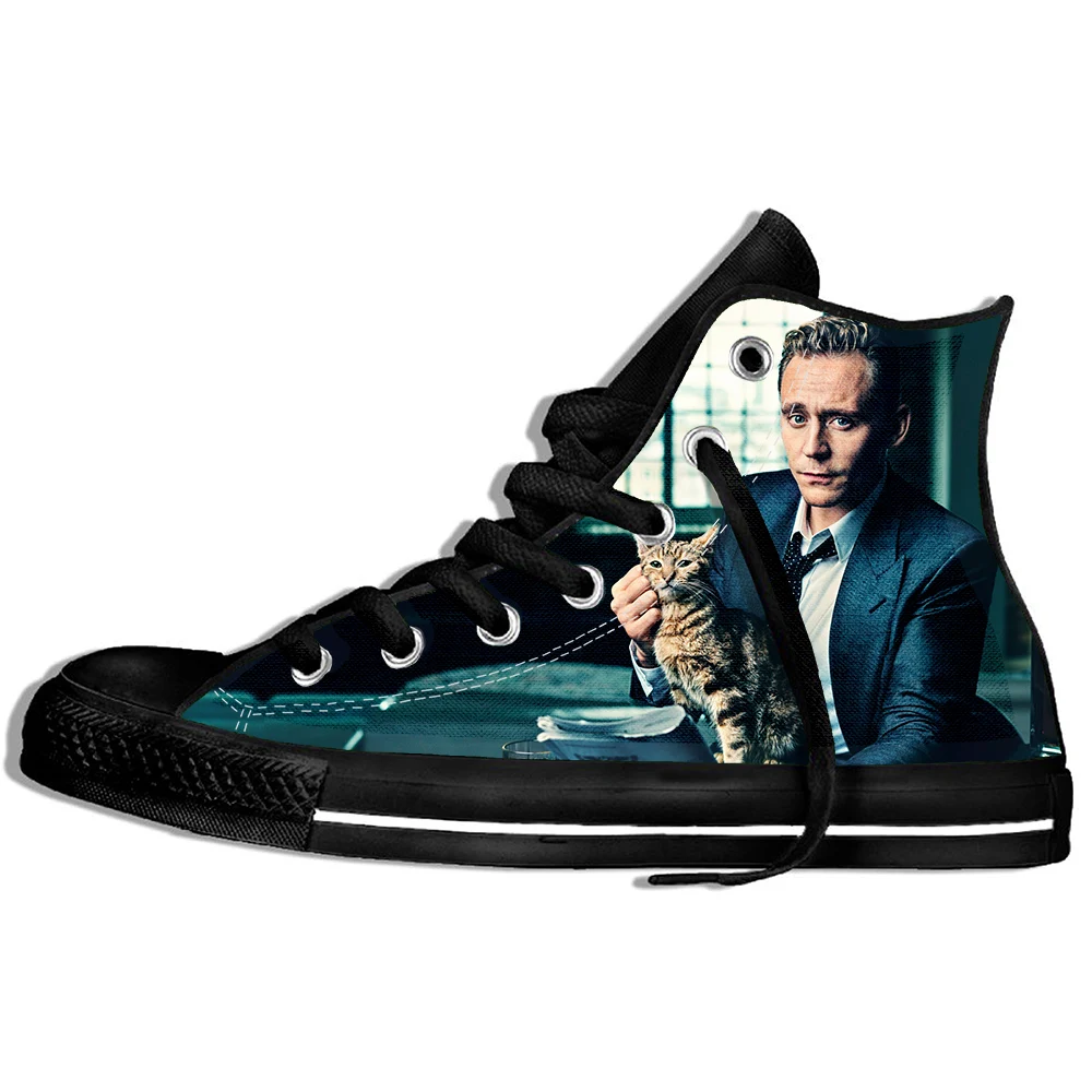 

2019 Hot Fashion Printing hIgh top Sneakers Tom Hidderston Unisex Lightweight Casual Shoes