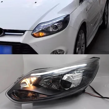 

Car Styling for Ford Focus 3 LED Headlight 2012 2013 2014 for focus ST Style LED DRL H7 Hid Option Angel Eye Bi Xenon Beam