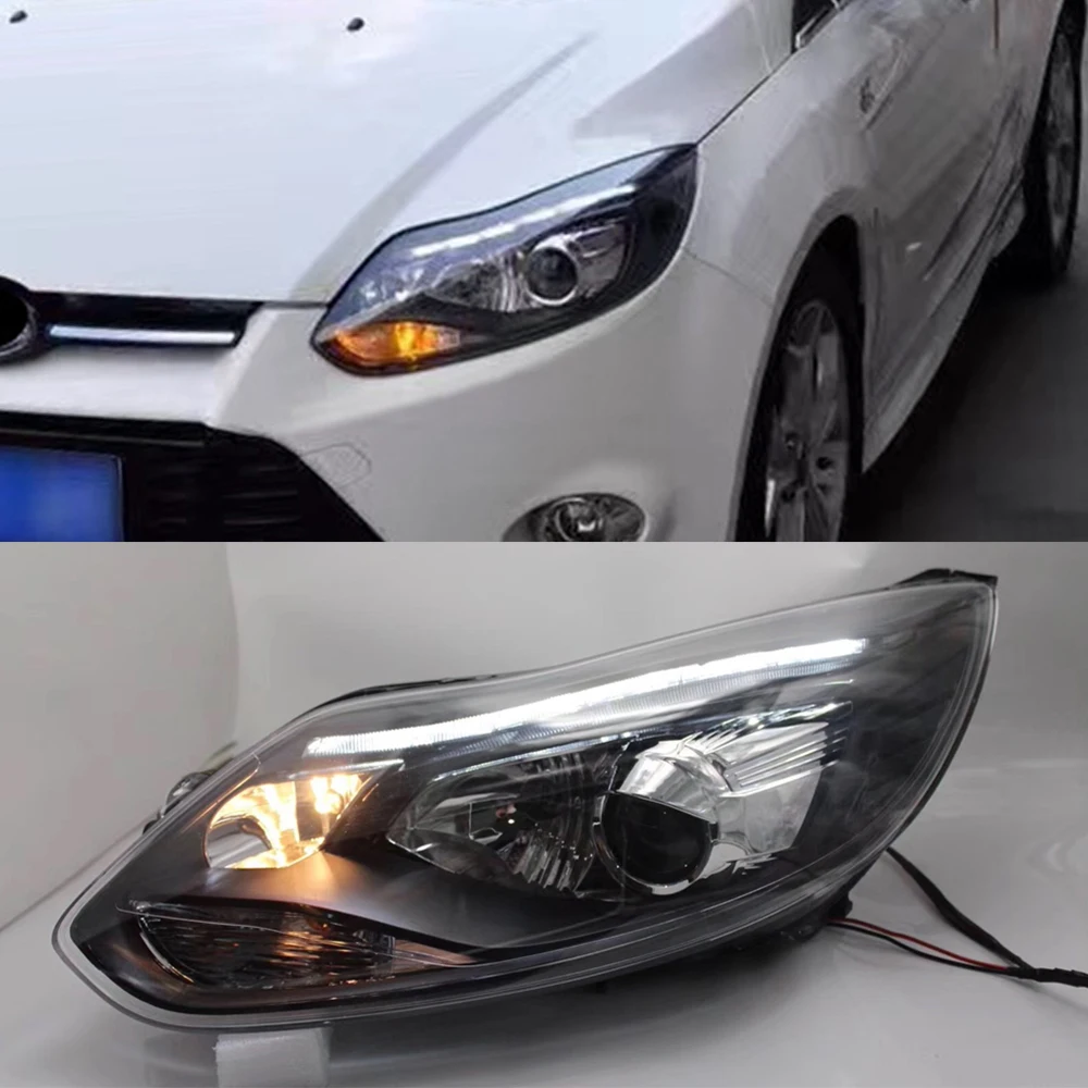 Автомобильный Стайлинг для Ford Focus 3 светодиодный фар 2012 2013 2014 focus ST Стиль DRL H7 Hid