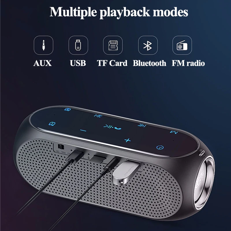 LED display Portable Speakers Bluetooth Column Wireless Outdoor subwoofer Smart touch Double diaphragm music soundbar for home LED display Portable Speakers Bluetooth Column Wireless Outdoor subwoofer Smart touch Double diaphragm music soundbar for home