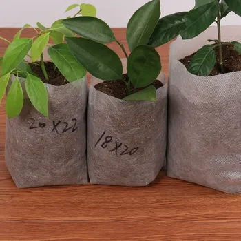 

Different Sizes Biodegradable Non-woven Nursery Bags Plant Grow Bags Fabric Seedling Pots Eco-Friendly Aeration Planting