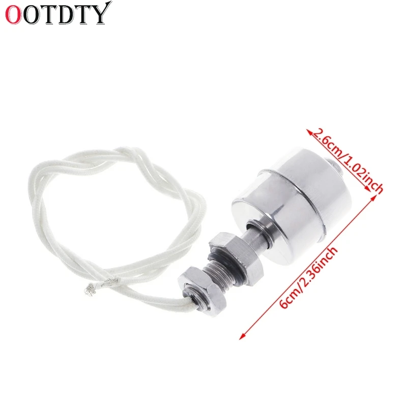 OOTDTY Stainless Steel Vertical Liquid Water Level Sensor Internal Float Switch 45mm Line 35CM 10W | Инструменты