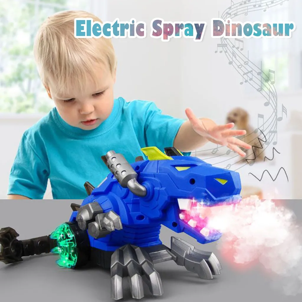 

Electric Spray Dinosaur Electric Robot Pet With Music Light Kids Toy Gift Dinosaur Transformed Electric Toy Car General