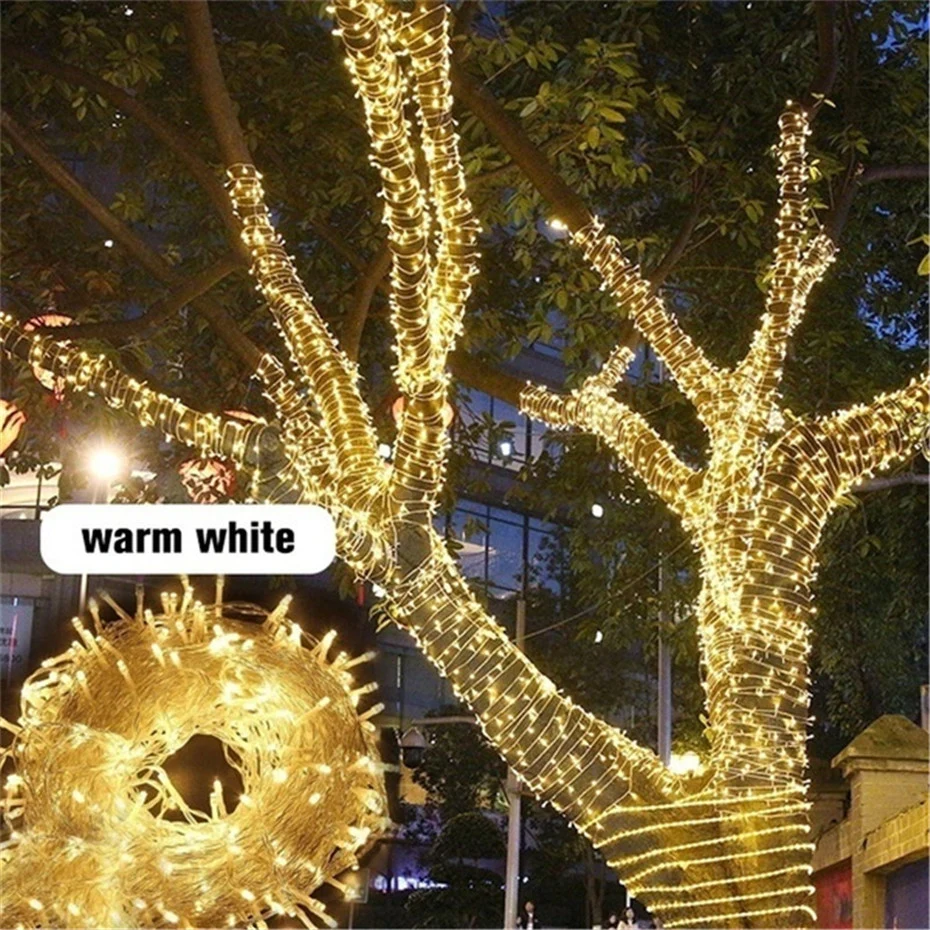 Plug 220V LED Holiday Led String Lights Christmas Light Waterproof Wedding Party Xmas Decoration 5