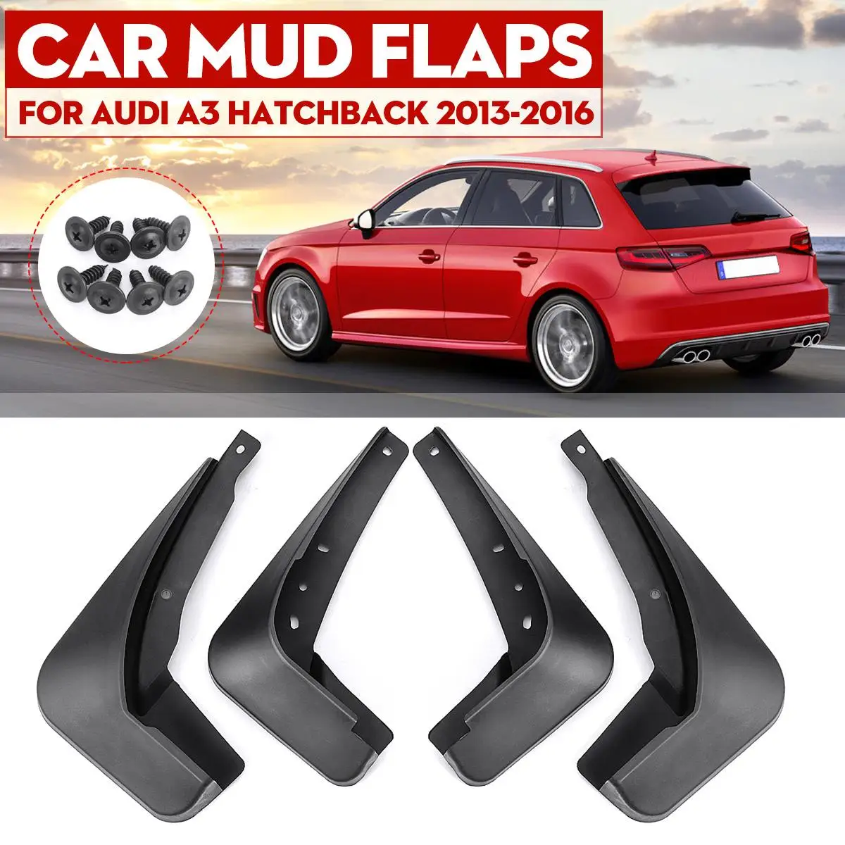 Автомобильные Брызговики для крыла Брызговики аксессуары для Audi A3 Хэтчбек 2013