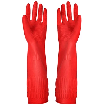

Promotion! 3 Pairs Rubber Cleaning Gloves Kitchen Dishwashing Glove,Waterproof Reuseable,Multipurpose Gloves