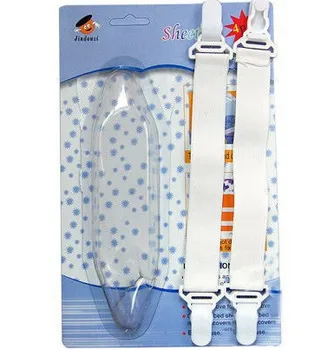

4pcs/Set Bed Sheet Fix Clips Strong Nylon Buckle Elastic Band Holder Bed Sheet Fasteners Clip Grippers Mattress Accessory