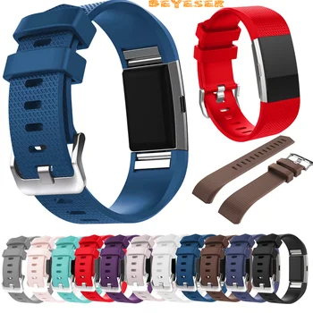 

Silicone Wristband Sports For Fitbit Charge 2 Smart Watch Accessories Strap Replacement Band adjustable Bracelet Breathable belt