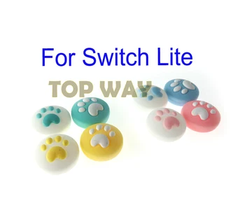 

4pcs Cute Cat Paw Claw Thumb Stick Grip Cap Joystick Cover For Nintend Switch Lite NS Joy-Con Controller Gamepad Thumbstick Case