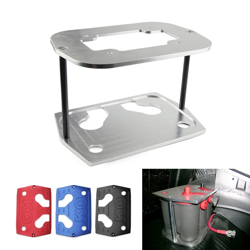 

KO. Optima Polished Billet Battery Hold Down Tray Group 34 78 Red Yellow Blue TOP gogo-2757