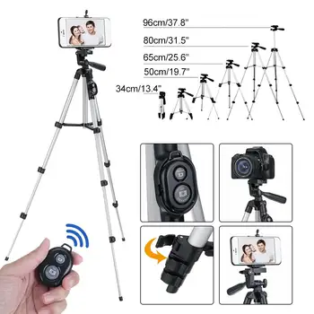 

Long tripod Camera Stand Rotatable bluetooth Remote Control DSLR Camera Tripod Sets Kit Gift Phone Holder for Cell Phone