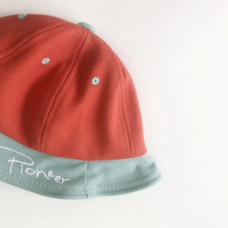 New Kids Hat Patchwork Cotton Baby Cap Autumn Spring Children Hats for Girls and Boys 1PC