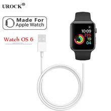Магнитная Беспроводная зарядная док-станция для Apple watch series 5 для Apple Watch series 1 2 3 4. 38, 42, 44 мм кабель для зарядки часы OS6