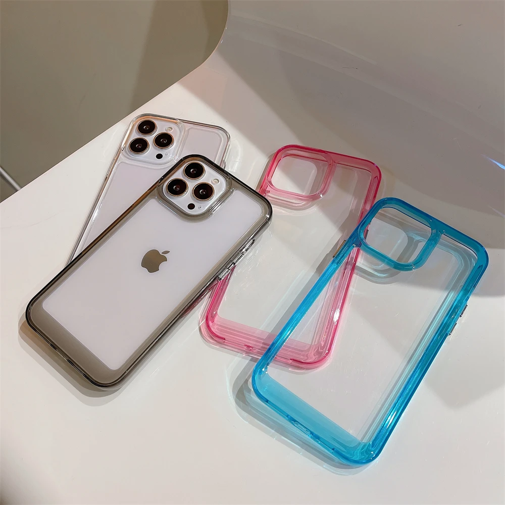 clear iphone 11 Pro Max case Luxury Acrylic Clear Case For iPhone 11 12 13 Pro Max Mini X Xs Max Xr 6S 7 8 Plus SE 2 3 Crystal Transparent Cover Hard Bumper cool iphone 11 Pro Max cases