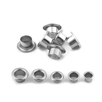 

50pcs/lot Stainless Steel Button Eyelets Hollow Rivets For Leather Bracelet Making Jewelry Making Jewelry Accessories Wholesale