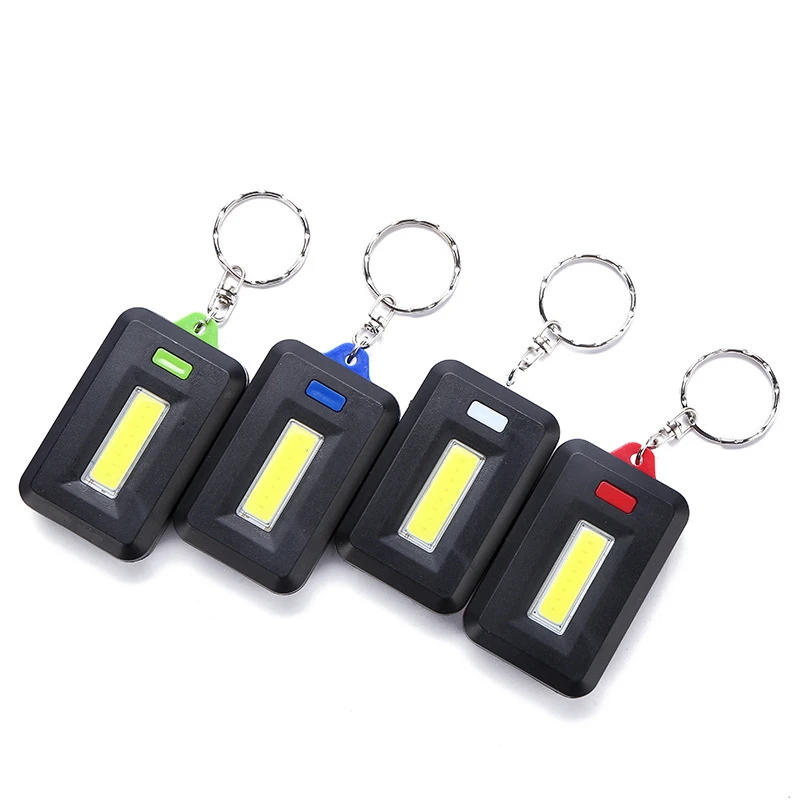 Details about / Portable Super Mini COB Light 4 Modes Camping Flashlight 4 Modes Keychain Lamp