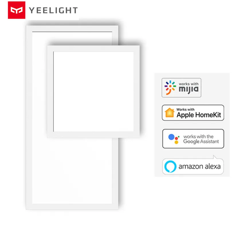 Xiaomi MIjia Yeelight YLMB05YL 300*300 мм/YLMB06YL 300*600 мм умный светодиодный потолочный светильник Панель приложение управление затемнения пылезащитный AC220V