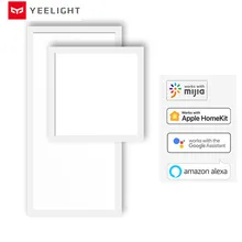 Xiaomi MIjia Yeelight YLMB05YL 300*300 мм/YLMB06YL 300*600 мм умный светодиодный потолочный светильник Панель приложение управление затемнения пылезащитный AC220V