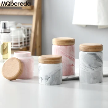 

New Ceramic Sealed Storage Bottle with Cover Tea Jar Cereal Container Kitchen Grains Snack Food Storage Tank Cookie Jar