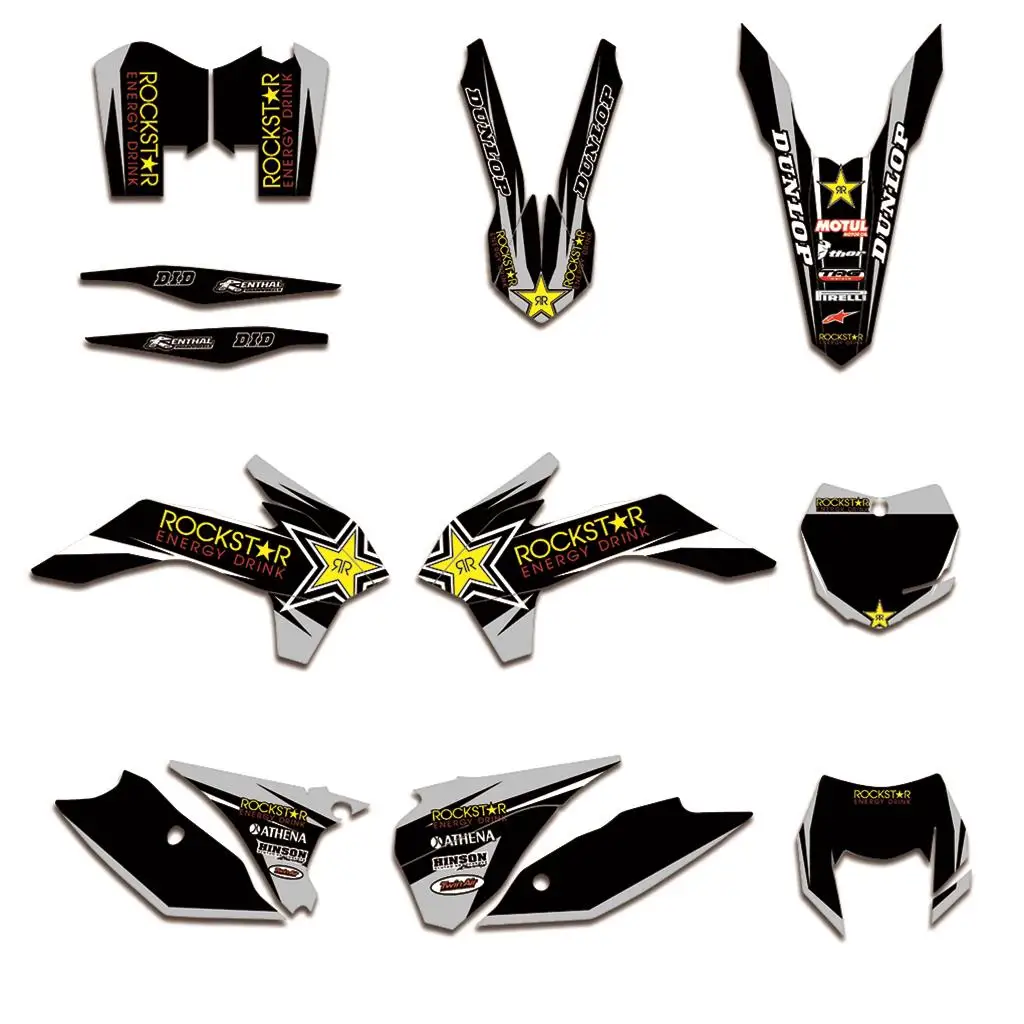 

Motorcycle Team Decals Stickers Graphics DECO For KTM EXC 125 200 250 300 350 450 EXCF XCW XCFW 2014 2015 2016
