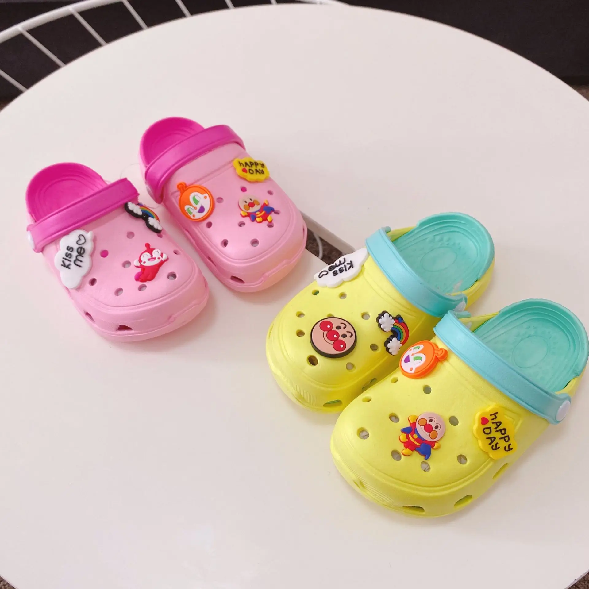 1-10y Kids Baby Mules & Clogs Summer Boys And Girls Sandals Flat Heel Breathable Infant Slippers Children Garden Shoes H26